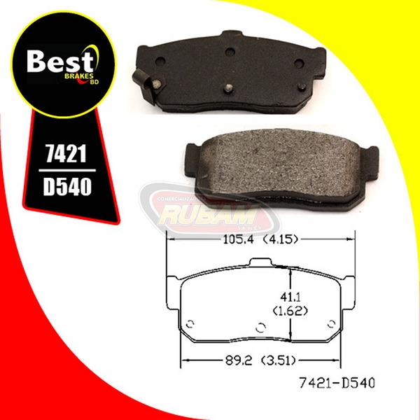 D540-7421 BEST BRAKE – Rubam